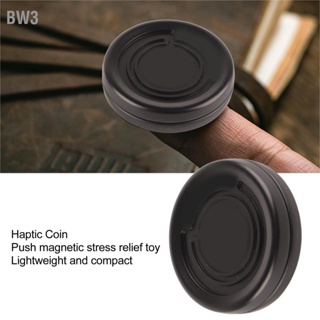 BW3 Slider Haptic Coin ของเล่นโลหะปลายนิ้วบรรเทาความเครียด Magnetic Push สำหรับเด็กผู้ใหญ่