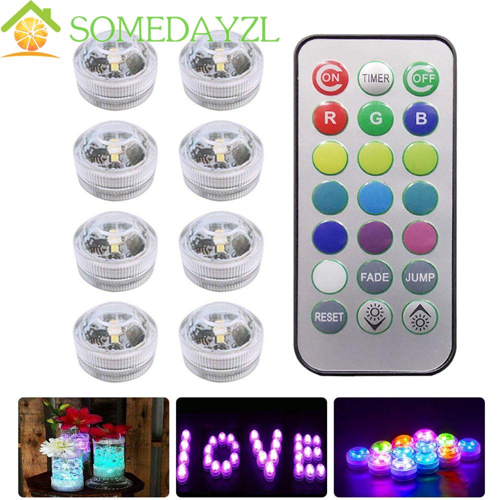 Somedayzl ไฟใต้น้ํา LED RGB สําหรับตกแต่งตู้ปลา สระว่ายน้ํา ปาร์ตี้