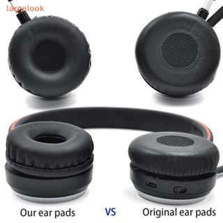 [largelook] ฟองน้ําครอบหูฟัง แบบหนังนิ่ม แฟชั่น สําหรับ Jabra Evolve 20 20se 30 30II 40 1 คู่ HCCY