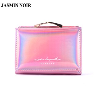 Jasmin NOIR กระเป๋าสตางค์หนัง ใบสั้น มีซิป สําหรับผู้หญิง