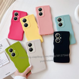 พร้อมส่ง ใหม่ เคสโทรศัพท์มือถือ ซิลิโคนนิ่ม กันกระแทก ลายคลื่น หลากสี สําหรับ VIVO Y27 4G 5G 2023 เคส Phone Case