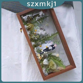 [Szxmkj1] กรอบรูปดอกไม้แห้ง แบบใส สําหรับตกแต่งโต๊ะ DIY