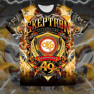 เสื้อยืด ผ้าฝ้าย พิมพ์ลายครบรอบ 49 ปี Alpha Kappa Rho Skeptron สําหรับผู้ชาย และผู้หญิง