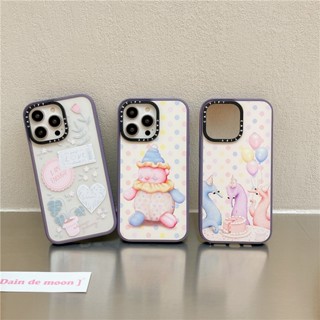 Casetify เคสโทรศัพท์มือถือ ซิลิโคนนิ่ม กันกระแทก ลายการ์ตูนดอกกุหลาบแห้งน่ารัก สําหรับ iPhone 14 Pro Max 11 12 13 Pro Max