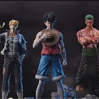 โมเดลฟิกเกอร์ Pvc อนิเมะ One Piece 3D2Y Bathed In blood Roronoa Zoro Condolence Luffy Sanji ของเล่น สําหรับเก็บสะสม