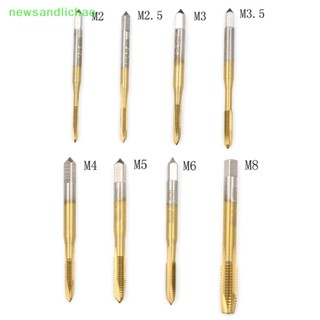 Newsandlichao M2/M2.5/M3/M3.5/M4/M5/M6/M8 HSS เมตริก ขลุ่ยตรง สกรู ต๊าป ปลั๊ก ต๊าป ดี