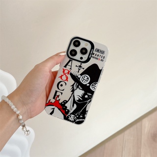 เคสแข็ง เคสไอโฟน iPhone 14 Pro Max iPhone 13 Pro Max iPhone 12 Pro Max Cartoon One Piece วันพีซ WANTED Portgas·D· Ace Hard Case