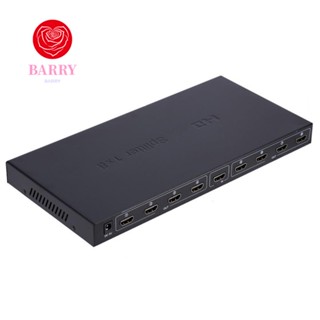 Barry กล่องแยกสัญญาณ HDMI 1x8 เข้า 1 ออก 8 ออก 1x8 เข้าได้กับ HDMI ซิงโครไนซ์หน้าจอ Full HD 1080P