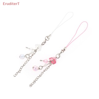 [EruditerT] 1 ชิ้น กระดิ่งหวาน กล้วยไม้ พู่ สายคล้องโทรศัพท์ สําหรับเด็กผู้หญิง ดอกไม้ โซ่โทรศัพท์มือถือ สายคล้องกระเป๋า จี้ตกแต่ง [ใหม่]