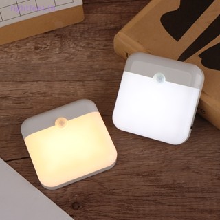 Rightfeel.th โคมไฟ Led ทรงสี่เหลี่ยม ชาร์จ Usb สําหรับห้องนอน ห้องครัว บันได ทางเดิน ตู้เสื้อผ้า