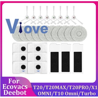 อะไหล่เครื่องดูดฝุ่น แบบเปลี่ยน สําหรับ Ecovacs Deebot T20 T20MAX T20PRO X1 Omni T10 Omni Turbo Robot 1 ชุด