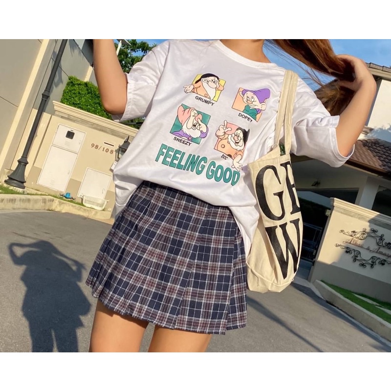 ขายร้อน เสื้อ OVERSIZEลายFeeling good