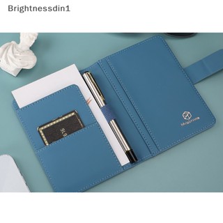 [Brightnessdin1] ซองหนัง PU สําหรับใส่หนังสือเดินทาง บัตรธนาคาร บัตรประจําตัวประชาชน