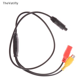 [TheVatifly] อะแดปเตอร์เชื่อมต่อสายไฟ 4-Pin Male To Female RCA CVBS สําหรับรถยนต์ [Preferred]