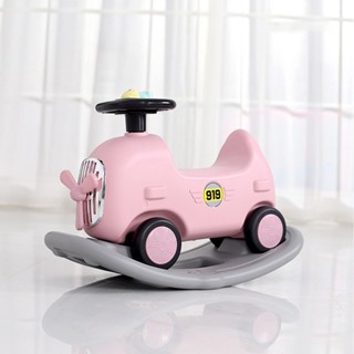 CCclamber ม้าโยกเด็กของเล่น 2 in 1 Safe Stable Ergonomic Kid Ride On Toy with Pedal for Children ของเล่นเด็กรถม้าโยก