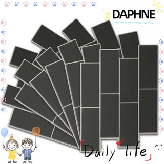 Daphne สติกเกอร์ติดผนังห้องครัว ห้องน้ํา กระเบื้องอิฐ สีเทา