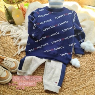 Tommy Hilfiger set 2 pcs. กางเกงเทา แถบน้ำเงิน