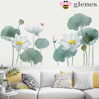 Glenes สติกเกอร์พีวีซี ขนาดใหญ่ สไตล์จีน สําหรับตกแต่งผนังห้องนอน ห้องนั่งเล่น