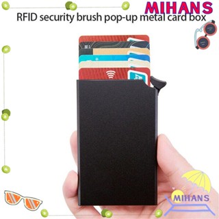 MIH กระเป๋าสตางค์ อลูมิเนียมอัลลอยด์ ป้องกัน RFID สไตล์นักธุรกิจ สําหรับผู้ชาย