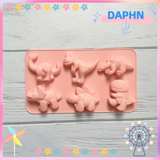 DAPHS แม่พิมพ์ซิลิโคน อีพ็อกซี่ คริสตัล รูปไดโนเสาร์ 3D สีชมพู สําหรับทําเค้ก เบเกอรี่ DIY