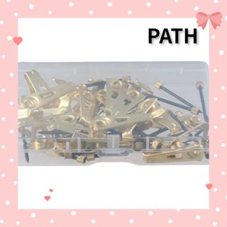 PATH ตะขอแขวนรูปภาพ สีทอง 30 ปอนด์ 25 ชิ้น สําหรับบ้าน ออฟฟิศ