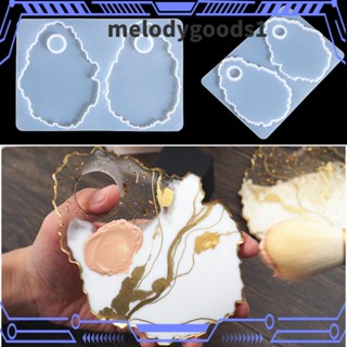 Melodygoods1 แม่พิมพ์เรซิน อีพ็อกซี่คริสตัล DIY สําหรับทําเครื่องสําอาง พาเลทแต่งหน้า