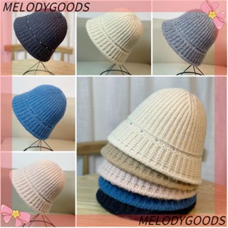 MELODG หมวกถักไหมพรม แฟชั่นฤดูหนาว สําหรับผู้หญิง