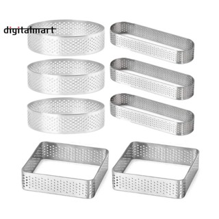 แหวนสเตนเลส ทรงกลม ทนความร้อน ขนาด 8 ซม. สําหรับทาร์ตทาร์ต มูส โดนัท เค้ก