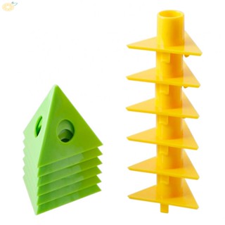 【VARSTR】Pyramid Stands Compact Green Non-Stick Material Painter Triangle Plastic