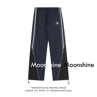 Moon  กางเกงขายาว คาร์โก้ กางเกง เชือกอเมริกันคลาสิค Cargo pants 2023 NEW 072420 ins Chic Trendy Korean Style A90M0AQ 36Z230909