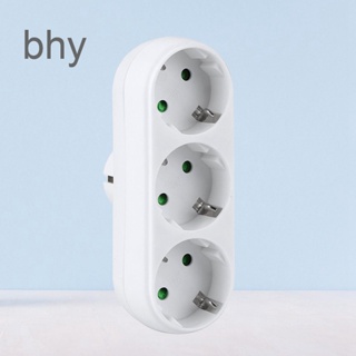 Bhy อะแดปเตอร์เต้าเสียบ ปลั๊ก EU 3 in 1 AC 250V 16A