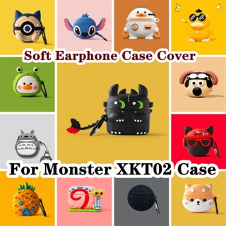 【imamura】เคสหูฟัง แบบนิ่ม ลายการ์ตูนมอนสเตอร์ XKT02 สําหรับ Monster XKT02