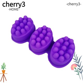 Cherry3 แม่พิมพ์ซิลิโคนเรซิ่น รูปน้ํามันหอมระเหย 3D สําหรับทําสบู่ แฮนด์เมด DIY