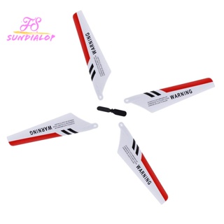 Syma อะไหล่ใบพัดไจโรรีโมตคอนโทรล สีแดง สําหรับเฮลิคอปเตอร์บังคับ Syma S107 S107G 4 ชิ้น