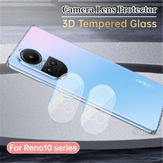 ฟิล์มกระจกนิรภัยกันรอยหน้าจอ แบบใส HD กันรอยเลนส์กล้อง สําหรับ OPPO Reno10 Reno 10 Pro + Plus 5G OPO Rino 10Pro+ 2023 3-1 ชิ้น