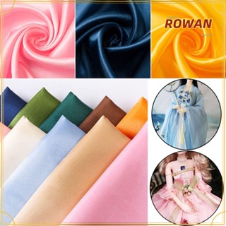 Row ผ้าซาตินสําหรับจักรเย็บผ้าตุ๊กตา 18 สีขนาด 50x75 ซม