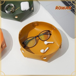 Rowans ถาดจัดเก็บเครื่องประดับ นาฬิกา กระเป๋าสตางค์ กุญแจ เหรียญ เครื่องประดับ ตั้งโต๊ะ