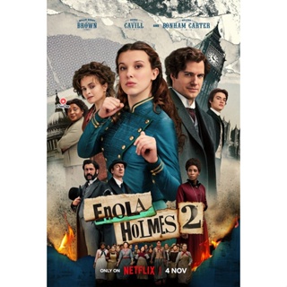 DVD Enola Holmes เอโนลา โฮล์มส์ (2020-2022) DVD หนัง มาสเตอร์ เสียงไทย (เสียง ไทย/อังกฤษ | ซับ ไทย/อังกฤษ) หนัง ดีวีดี