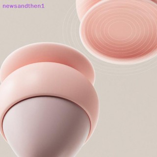 Newsandthen1 ลูกบอลนวดซิลิโคน พร้อมถ้วยดูด สําหรับ Psoas Thoracic Spine Upper Back Neck Scapula Foot Yoga Muscle Relax Meridian Ball Nice