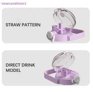 Newsandthen1 ขวดน้ําน่ารัก พร้อมหลอดดูด 1300 มล. เกรดอาหาร สีแดง แบบพกพา สําหรับเล่นกีฬา เดินทาง ฟิตเนส