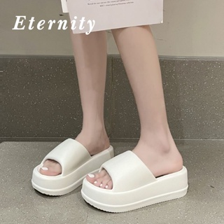 Eternity  รองเท้าส้นสูง สบายๆ แฟชั่น ส้นหนา รองเท้าแตะผู้หญิง แฟชั่น รองเท้าแตะ หนามาก นุ่ม สบายสุดๆ 2023 ใหม่ 30Z071207 สวย ทันสมัย สไตล์เกาหลี ins B28G0YK 36Z230909