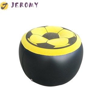 Jeromy เก้าอี้เป่าลม PVC ทรงกลม พร้อมที่เป่าลม สําหรับผู้ใหญ่ เด็ก ตั้งแคมป์กลางแจ้ง