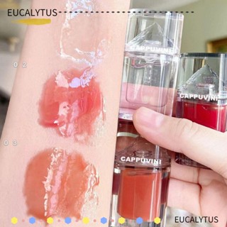 Eutus ลิปกลอสเนื้อลิขวิด เนื้อเจลลี่ 4 กรัม 3 สี สําหรับบํารุงริมฝีปาก