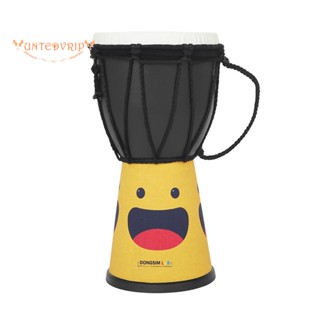 เครื่องดนตรีกลองแอฟริกัน Djembe Drum 4 นิ้ว แบบเปลี่ยน