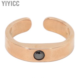 Yiyicc Open Snoring Ring Electroplating Adjusted Improve Sleep Breathing for Men Women -snoring