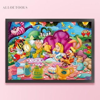 ชุดปักครอสสติตช์ ผ้าฝ้าย 11CT พิมพ์ลาย Alice in Wonderland [alloetools.th]