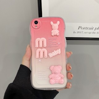 เคส vivo y91c vivo y91i เคส vivo y1s เคสโทรศัพท์มือถือ ลายตุ๊กตา 3D ไล่โทนสี สําหรับ vivo y91c vivo y91i vivo y1s