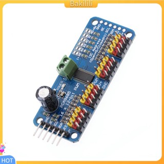 {Bakilili} Pca9685 โมดูลเซอร์โวไดรเวอร์ PWM 16 ช่อง IIC สําหรับ Arduino Shield Module