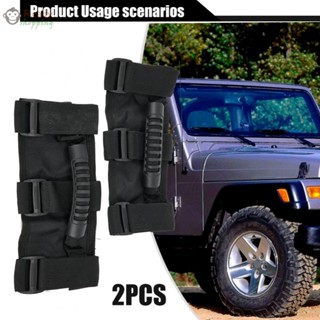 มือจับรถยนต์ อุปกรณ์เสริม สําหรับ Jeep Wrangler YJ TJ JK JL Roll Bar Grab Handles