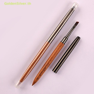 Goldensilver แปรงปากกาเพ้นท์เล็บอะคริลิค ยูวีเจล ลายทาง สําหรับตกแต่งเล็บ DIY 1 ชิ้น